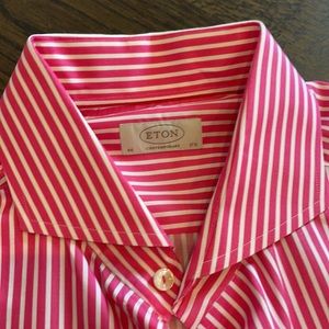 Eton Button Down Pin Stripe Shirt